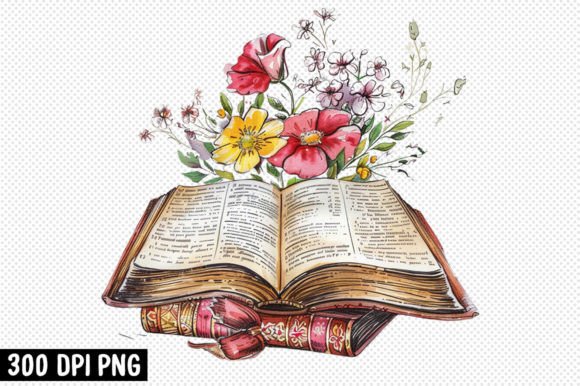 Bible Floral Books Clipart Sublimation: A Designer's Review