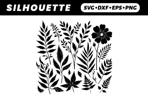 Black Floral Silhouettes Botanical Set Review