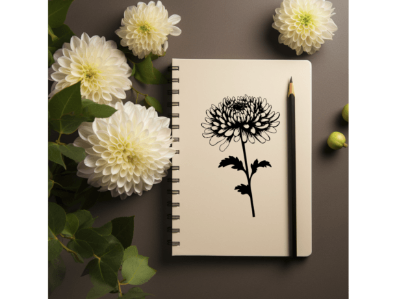 Chrysanthemum SVG PNG Review for Real Embroidery Work