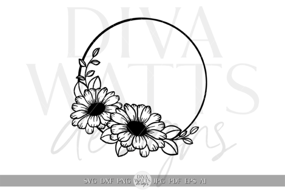 Daisy Wreath Illustration SVG Review