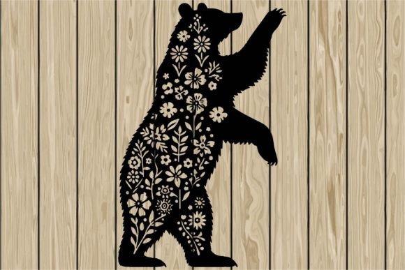 Floral Bear Stencil SVG Review for Embroidery Projects