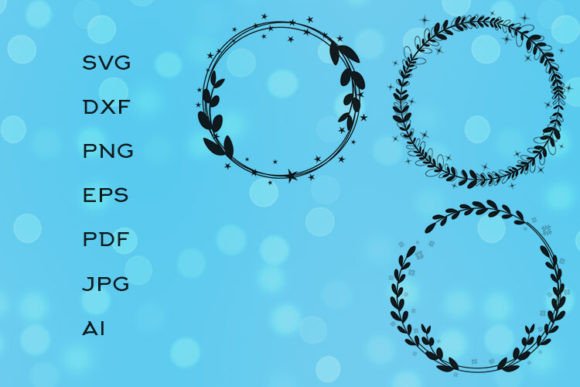 Floral Round Frame with Stars Review