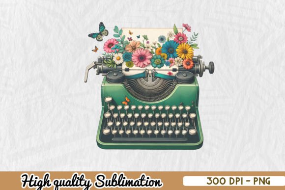 Floral Typewriter Sunshine PNG Review