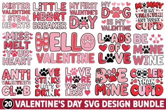 Valentine s Day SVG Retro Design Bundle Review